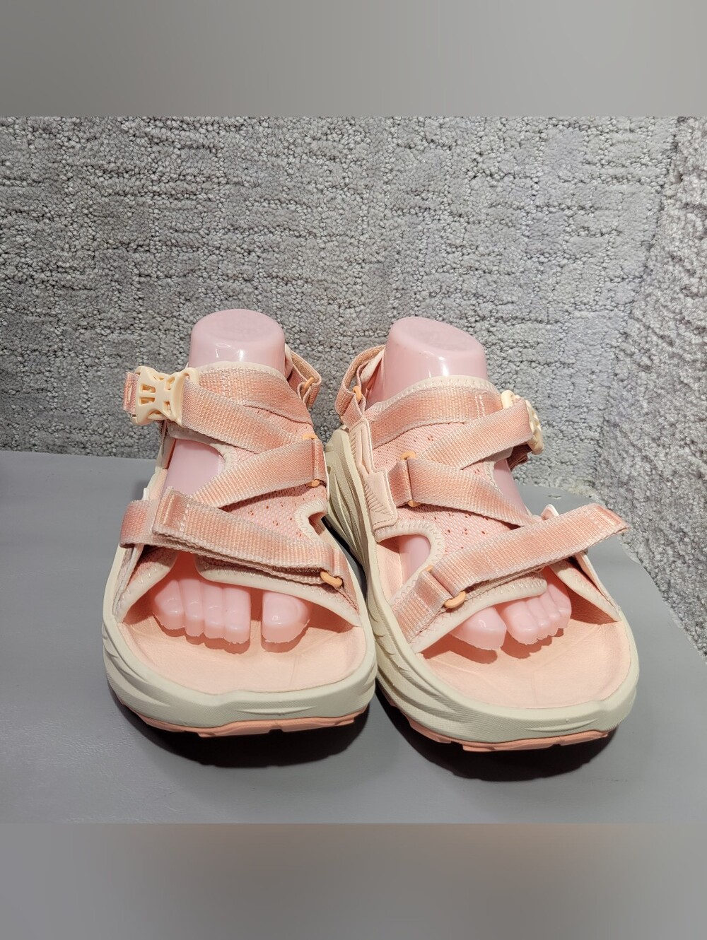 Hoka One One Infini Hike TC Women's Size US 9.5 B Dawn Light / Vanilla Sandals - Picture 16 of 16